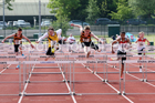 Boys under-15 hurdles, North Eastern Track and Fields Champs., Middlesbrough. Photo: David T. Hewitson/Sports for All Pics